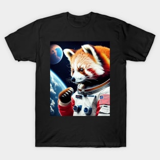 Red Panda Astronaut T-Shirt